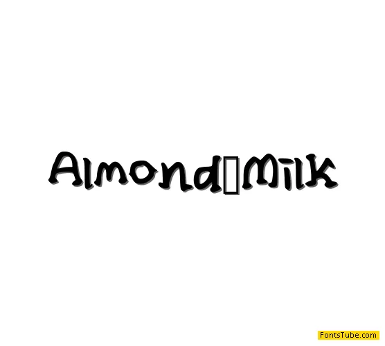 Almond Milk Font
