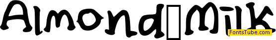 Almond Milk Font