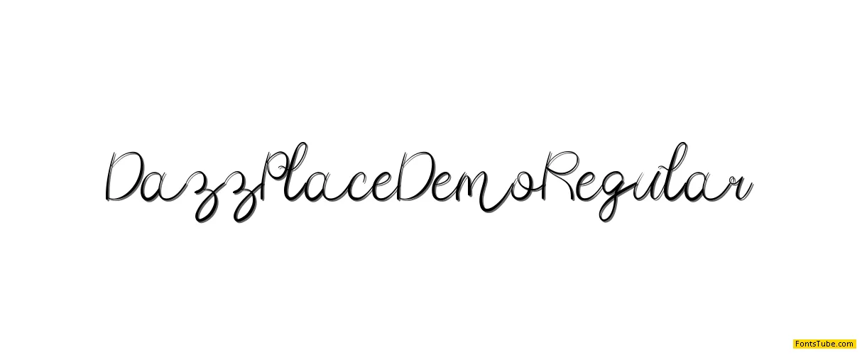 Dazz Place Demo Font Family