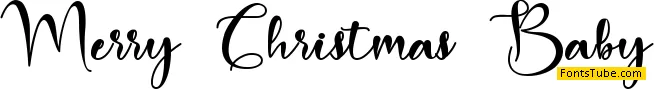 Merry Christmas Baby Font