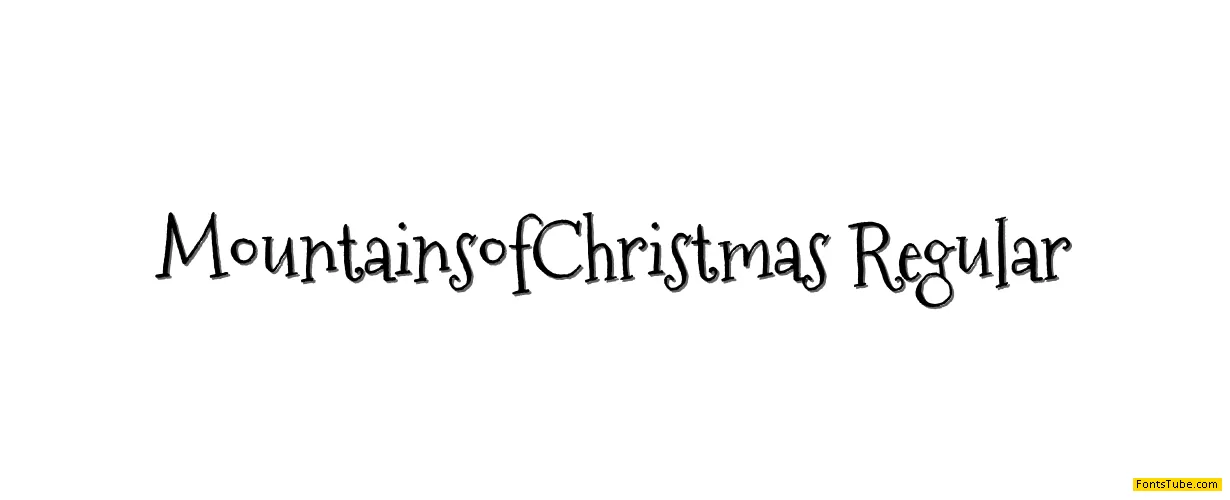 Mountains of Christmas Font Family