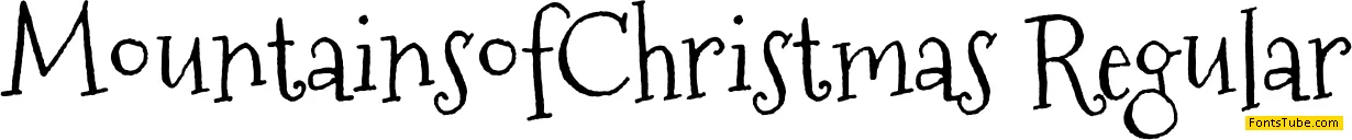 Mountains of Christmas Font Family