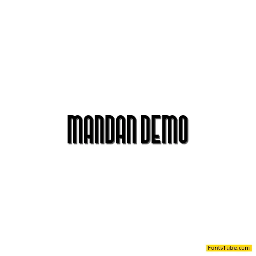 Mandan Demo Font