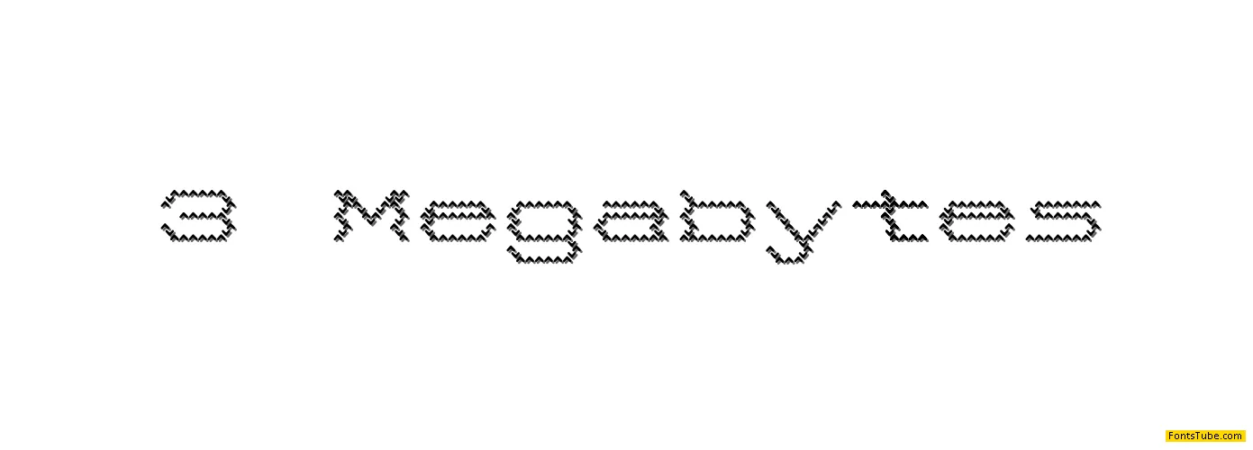 3 Megabytes Font
