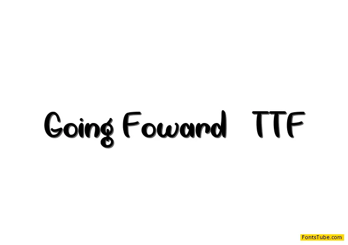 Going Forward Font