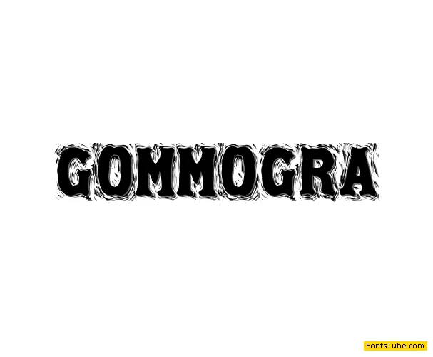 Gommogravure Font