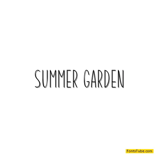 Summer Garden Font