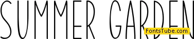 Summer Garden Font