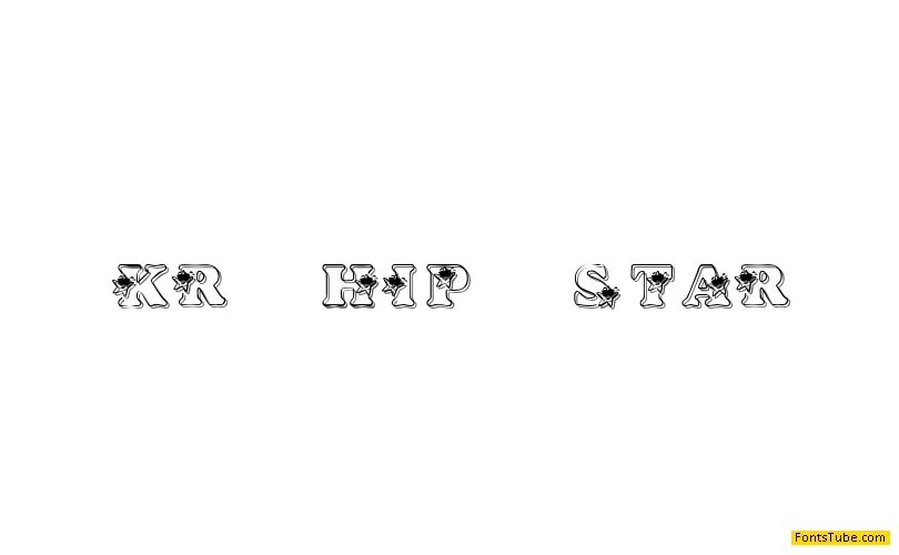 KR Hip Star Font