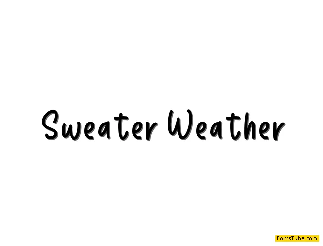 Sweater Weather