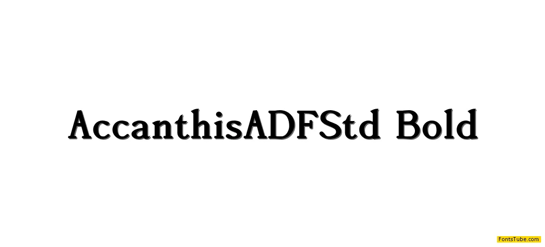 Accanthis ADF Std Font Family