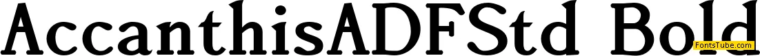 Accanthis ADF Std Font Family