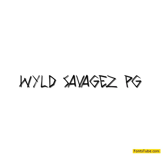 Wyld Savagez PG Font Family