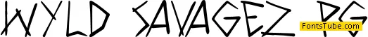 Wyld Savagez PG Font Family