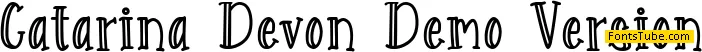 Catarina Devon Demo Version Font