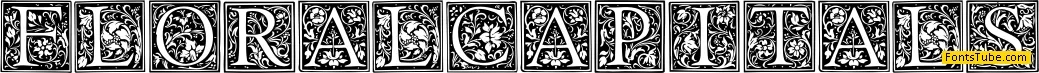 Floral Capitals Font