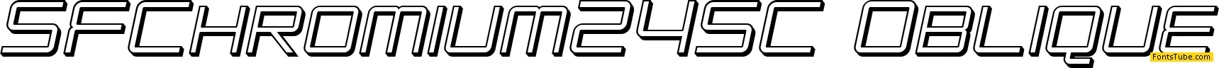 SF Chromium 24 Font Family