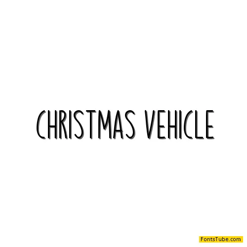 Christmas Vehicle Font