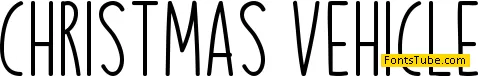 Christmas Vehicle Font