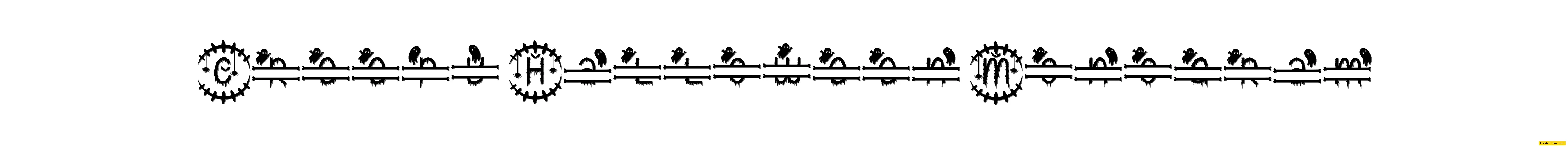 Creepy Halloween Monogram