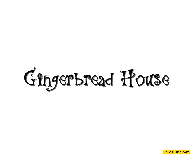 the Gingerbread House Font