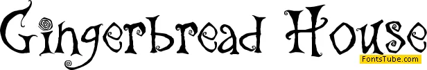 the Gingerbread House Font