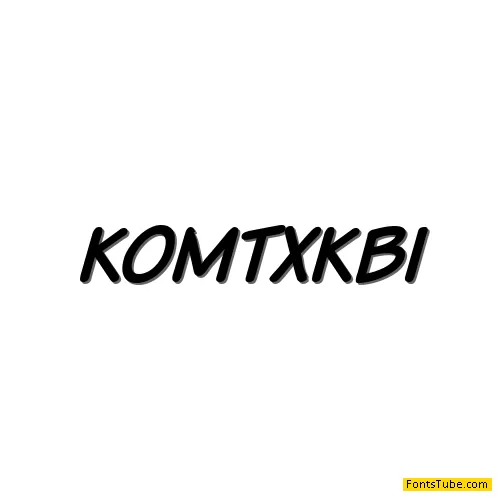 Komika Text Font Family