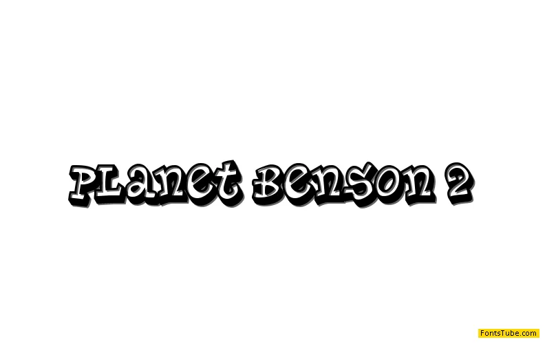 Planet Benson Two Font