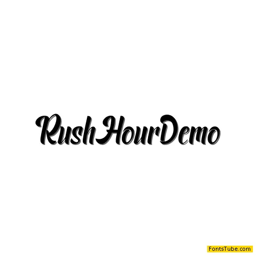 Rush Hour Demo Font