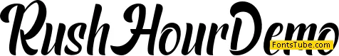 Rush Hour Demo Font