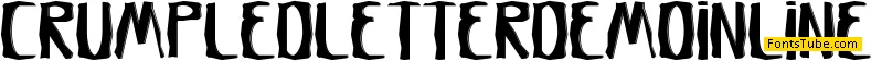 Crumpled Letter Demo Font Family