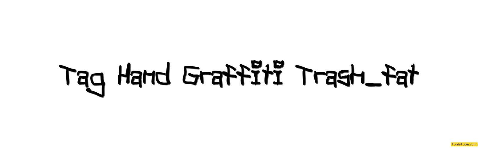 Tag Hand Graffiti Trash Font Family