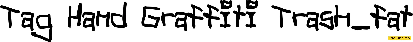 Tag Hand Graffiti Trash Font Family
