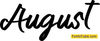 August Font
