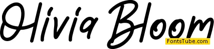 Olivia Bloom Personal Use Font
