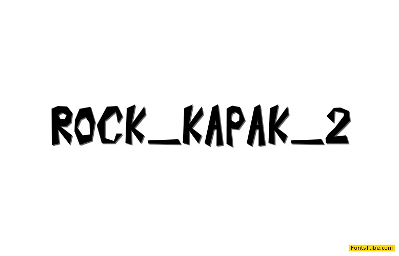 ROCK KAPAK 2 Font