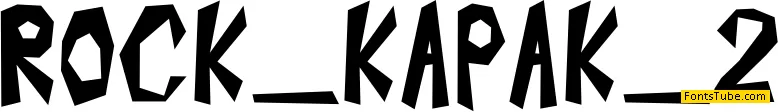 ROCK KAPAK 2 Font