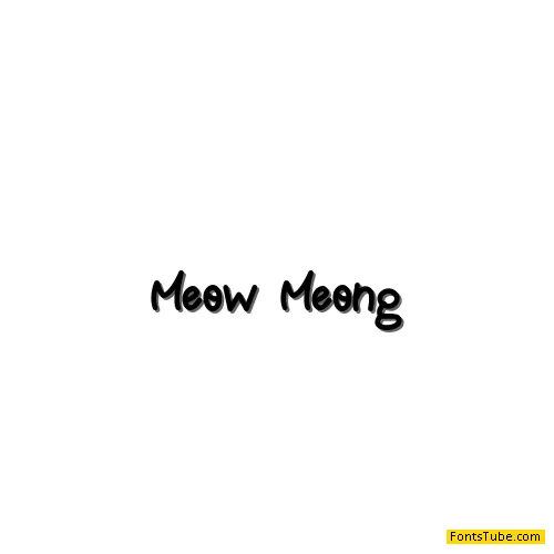 Meow Meong Font