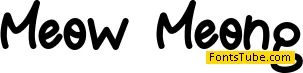 Meow Meong Font