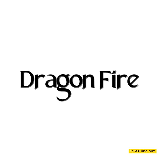 Dragon Fire Font