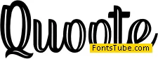Quoote Font