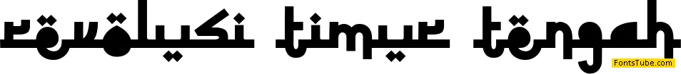 Revolusi Timur Tengah Font
