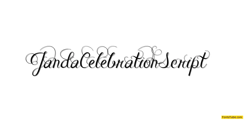 Janda Celebration Script Font