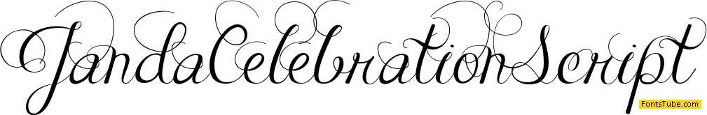 Janda Celebration Script Font
