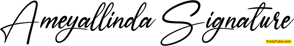 Ameyallinda Signatur Font