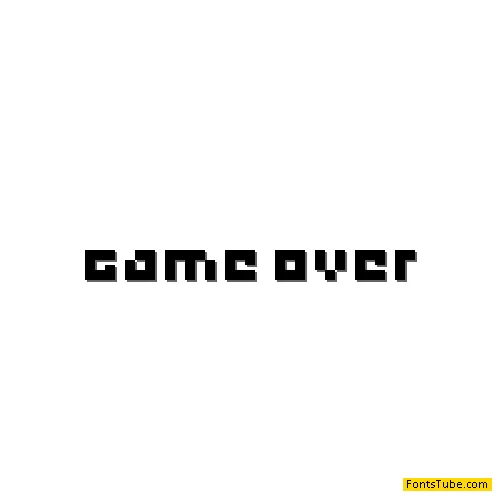 game over Font