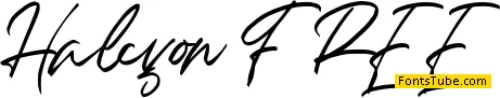 Halcyon FREE Font