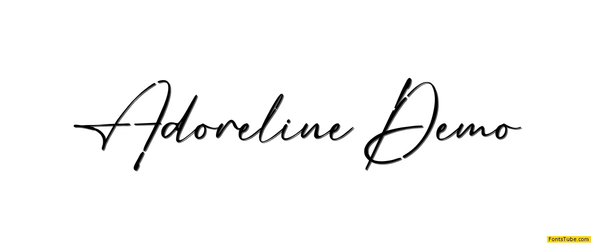 Adoreline Demo Font