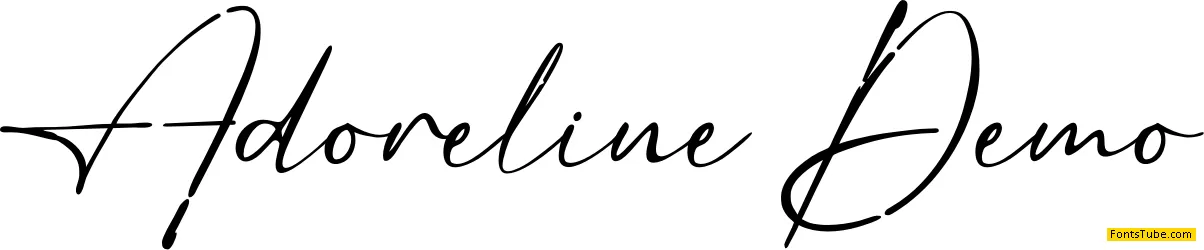 Adoreline Demo Font