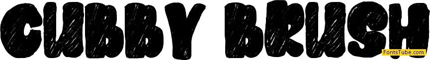 Cubby Brush Font